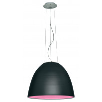SUSPENSION NUR MAT, Medium, Halogène, Gris anthracite d