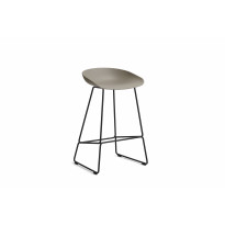 Tabouret AAS38 LOW de Hay, H.64, Structure noire, Kaki 2.0