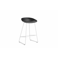 Tabouret AAS38 LOW de Hay, H.64, Structure blanche, Black 2.0