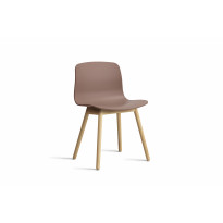 Chaise AAC12 de Hay, Piètement en chêne vernis naturel, Soft brick 2.0