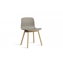 Chaise AAC12 de Hay, Piétement en chêne vernis naturel, Khaki 2.0