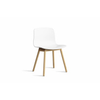 Chaise AAC12 de Hay, Piètement en chêne vernis naturel, White 2.0