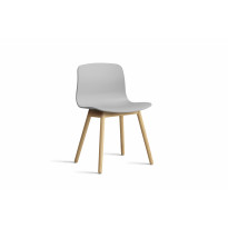 Chaise AAC12 de Hay, Piètement en chêne vernis naturel, Concrete grey 2.0
