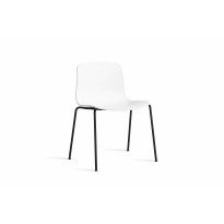 Chaise AAC16 de Hay, Pied noir métallique, White 2.0