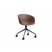 Fauteuil AAC 24 de Hay, Structure aluminium noir, Soft brick 2.0
