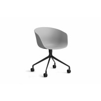 Fauteuil AAC 24 de Hay, Structure aluminium noir, Concrete grey 2.0