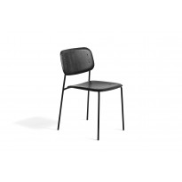 Chaise SOFT EDGE 40 de Hay, Structure noire, Assise black