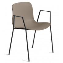 CHAISE AAC18, Piétement en aluminium teinté noir, Kaki 2.0 de HAY