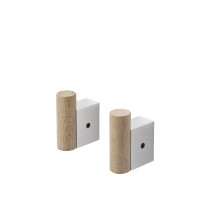 Set de 2 patères ATTACH de Muuto, Aluminium