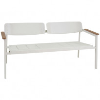 BANC AVEC DOSSIER SHINE, Blanc mat de EMU