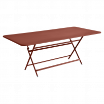 TABLE RECTANGULAIRE CARACTERE, Ocre rouge de FERMOB