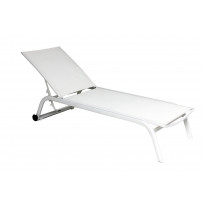 Chaise longue NINO, Blanc