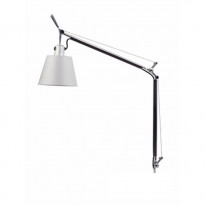 CORPS TOLOMEO BASCULANTE, Diffuseur satin gris Ø.18 cm de ARTEMIDE