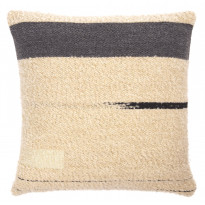 COUSSIN URBAN, 50 x 50 cm, Blanc cassé et bleu d