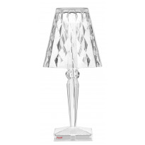 LAMPE A POSER BIG BATTERY Led/ sur secteur avec interrupteur on/off, Cristal de KARTELL