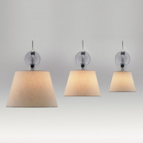 Applique murale TOLOMEO avec diffuseur de Artemide, Ø.18 cm, Parchemin