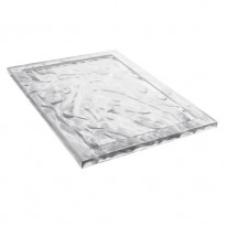 PLATEAU DUNE 55X38 CM DE KARTELL, CRISTAL 