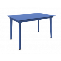 Table extensible PLUS4 BALCONY de Emu, 120/172 x 80 cm, Bleu marine