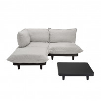 Canapé extérieur PALETTI SET de Fatboy, Mist, Medium, Avec table basse