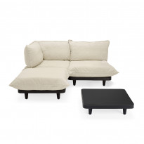 Canapé extérieur PALETTI SET de Fatboy, Sahara, Medium, Avec table basse
