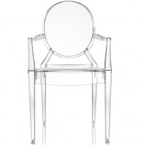 FAUTEUIL LOUIS GHOST DE KARTELL, TRANSPARENT 