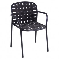FAUTEUIL YARD, Noir de EMU