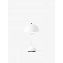 Lampe portable et rechargeable FLOWERPOT VP9 de &Tradition, Blanc mat