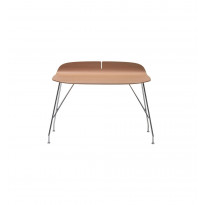 Bureau  EARL OF WOOD de Kartell, Pied acier chromé, Plateau hêtre clair