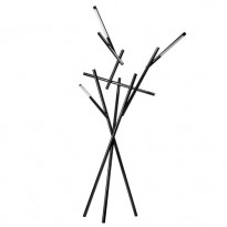 LAMPADAIRE TUAREG, Noir chromé de FOSCARINI