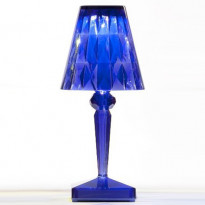 LAMPE A POSER BATTERY DE KARTELL, BLEU
