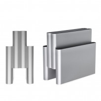 PORTE REVUES MAGAZINE RACK DE KARTELL, ARGENT