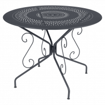 TABLE MONTMARTRE Ø96, Carbone de FERMOB