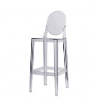 TABOURET ONE MORE H75CM DE KARTELL, CRISTAL