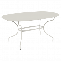 TABLE OVALE OPÉRA + 160x90 CM, Gris argile de FERMOB