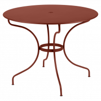 Table ronde OPÉRA + de Fermob, D. 96, Ocre rouge