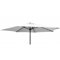 Parasol rond GEDEON en aluminium, Blanc