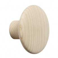PATÈRE THE DOTS S DE MUUTO, Ø 9 CM, FRÊNE NATUREL 