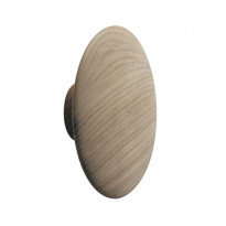 PATÈRE THE DOTS M DE MUUTO, Ø 13 CM, CHÊNE NATUREL 