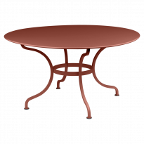 TABLE RONDE D.137 CM ROMANE, Ocre rouge de FERMOB