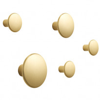 SET DE 5 PATÈRES THE DOTS METAL, Laiton de MUUTO