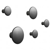 SET DE 5 PATÈRES THE DOTS METAL, Noir de MUUTO