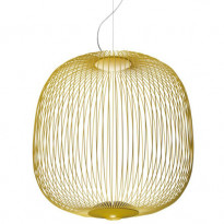 SUSPENSION SPOKES 2, Jaune doré de FOSCARINI