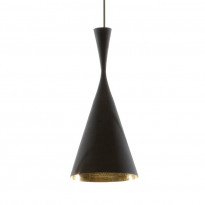 SUSPENSION BEAT LIGHT TALL Ø.19, Noir de TOM DIXON