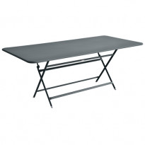 TABLE RECTANGULAIRE CARACTERE GRIS ORAGE de FERMOB