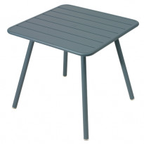 TABLE CARRÉE 4 PIEDS LUXEMBOURG 80 x 80 cm, Gris orage de FERMOB