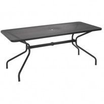 TABLE RECTANGULAIRE CAMBI, 180 x 80 cm, Fer ancien de EMU