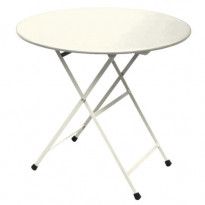 TABLE RONDE ARC EN CIEL, Blanc mat de EMU