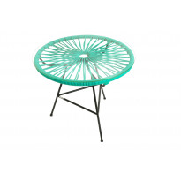 Table basse ZIPOLITE de Boqa avec structure noire, Vert d