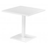 TABLE CARRÉE ROUND, Blanc mat de EMU