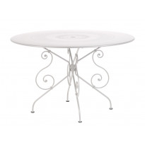 TABLE MONTMARTRE 117CM, Blanc coton de FERMOB